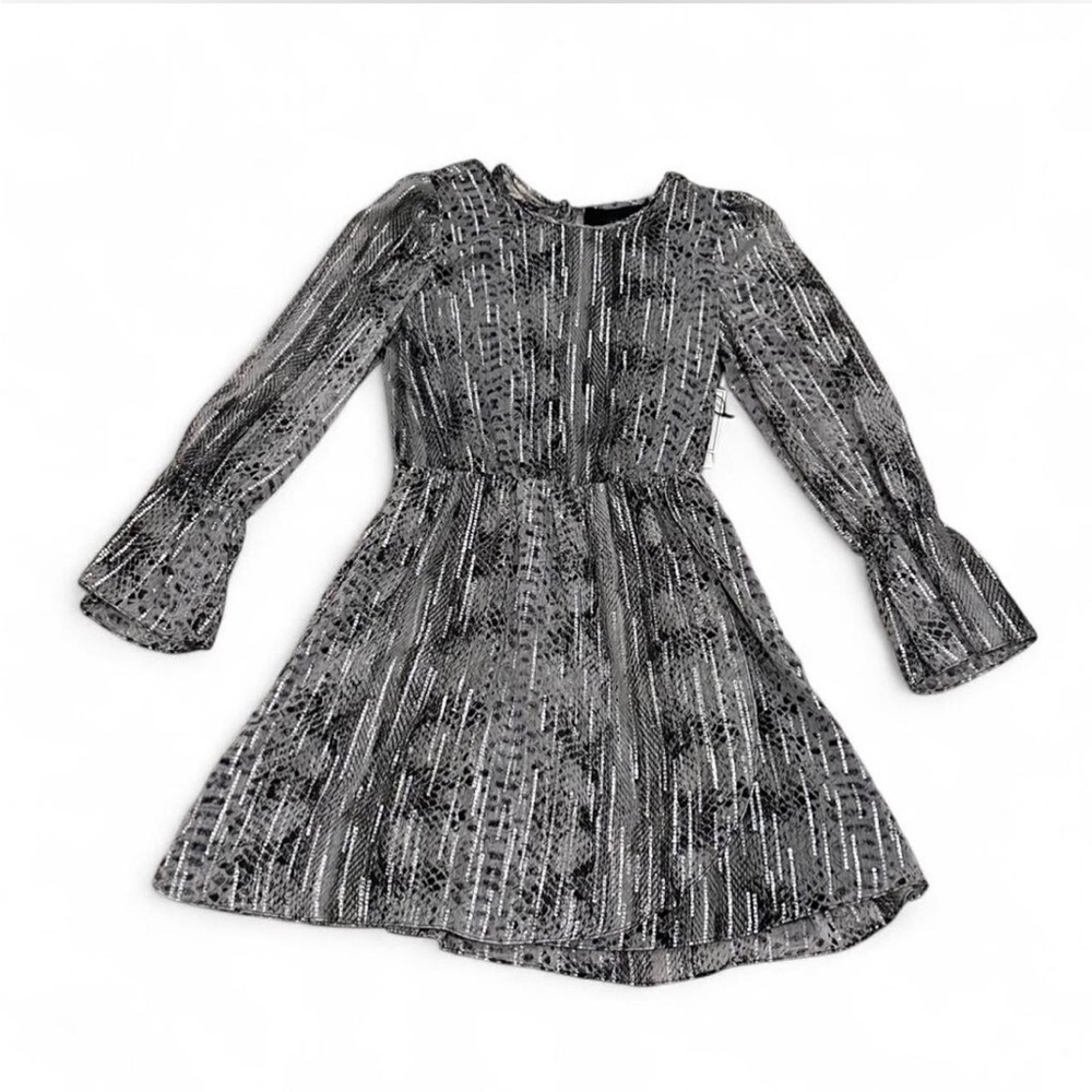 1. State Monochrome Patterned Mini Dress